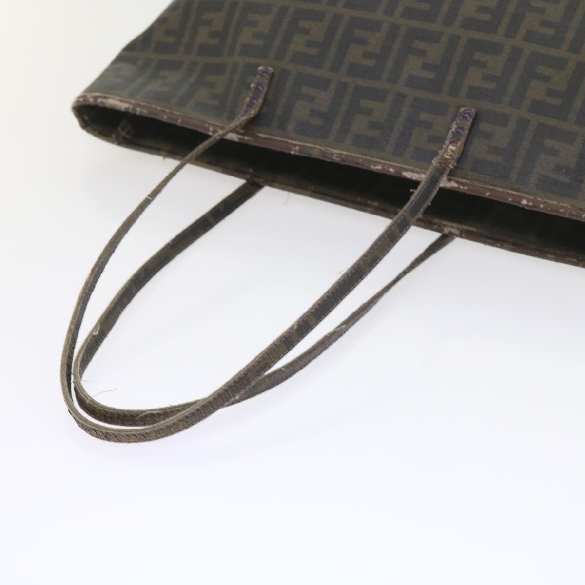 FENDI Zucca Canvas Tote Bag Black Brown ep2435