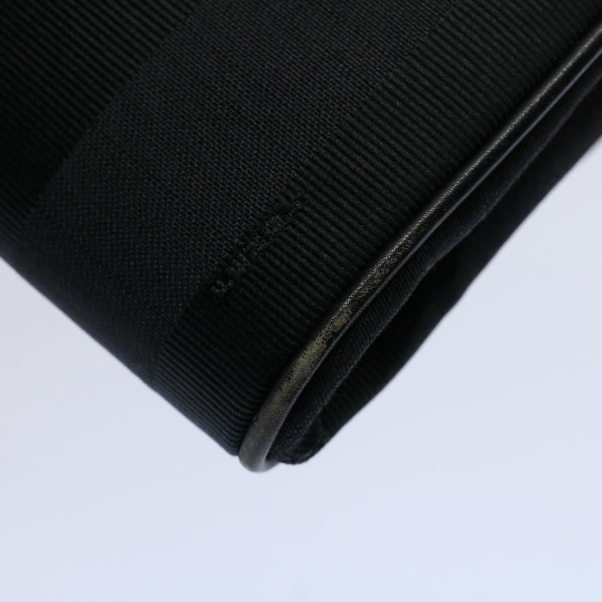 FENDI Pecan Canvas Clutch Bag Black Brown ep2439