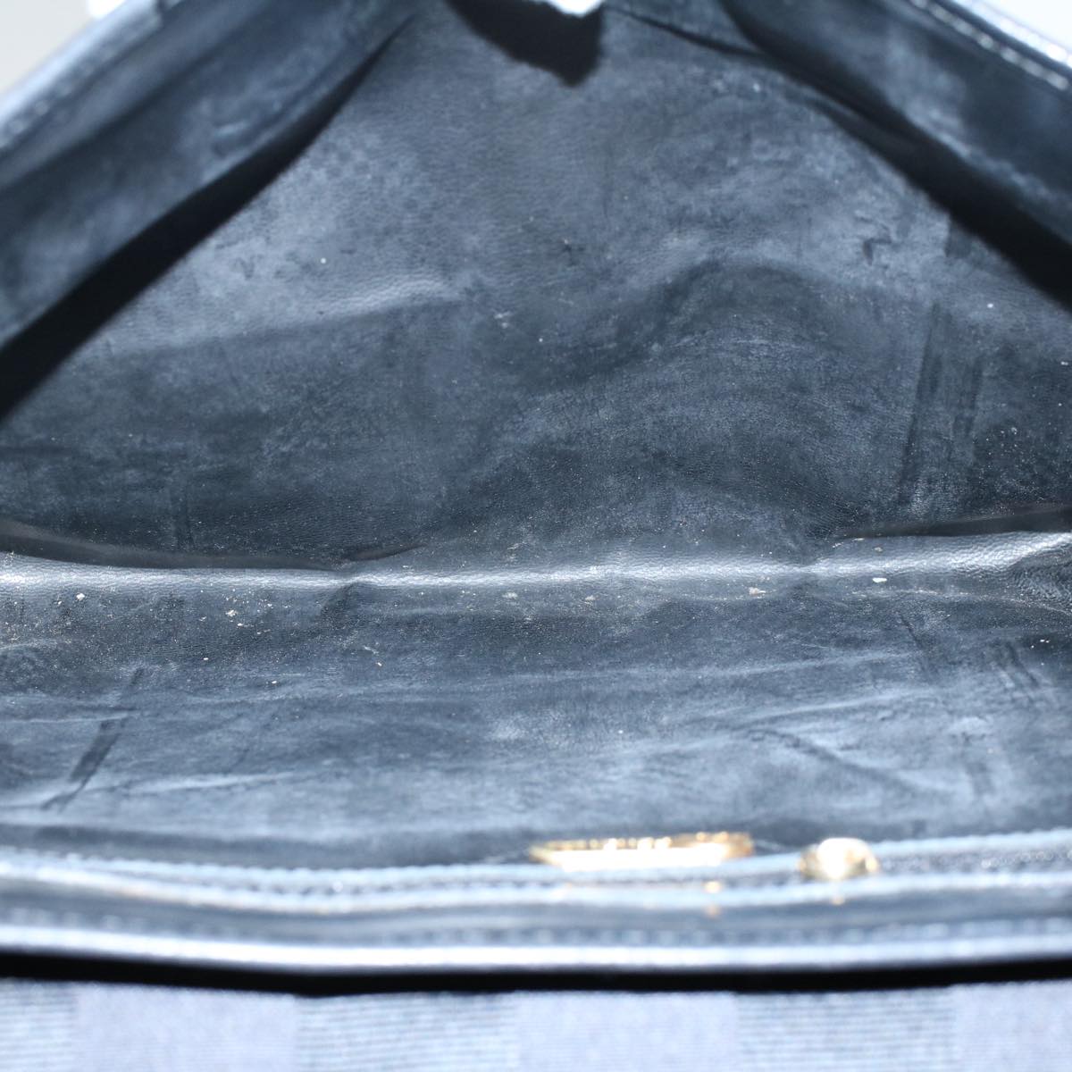 FENDI Pecan Canvas Clutch Bag Black Brown ep2439