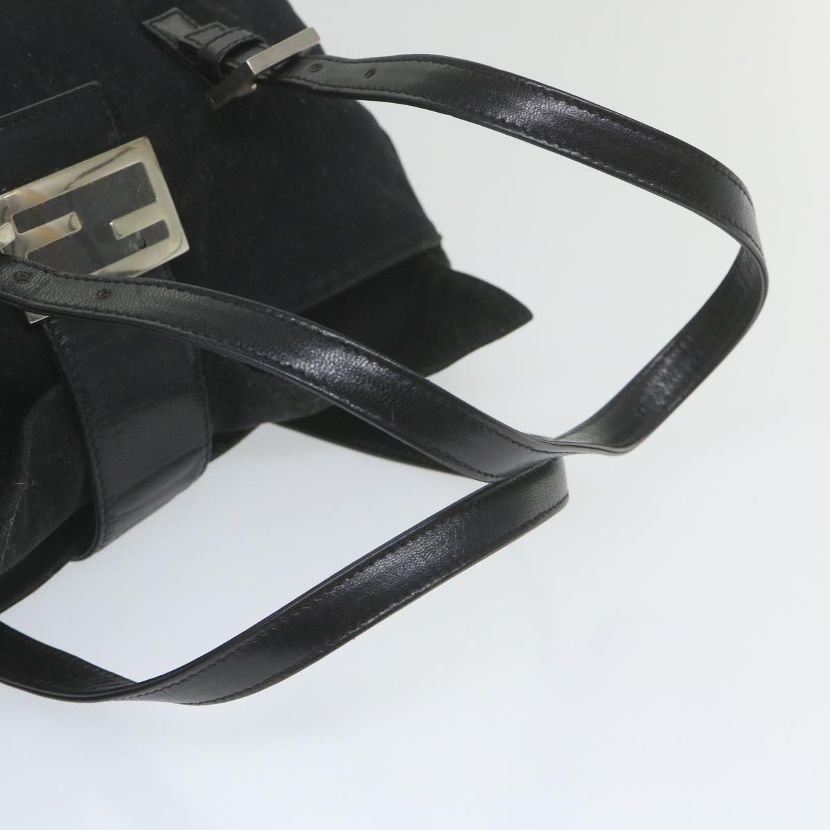 FENDI Mamma Baguette Shoulder Bag Nylon Black ep2451