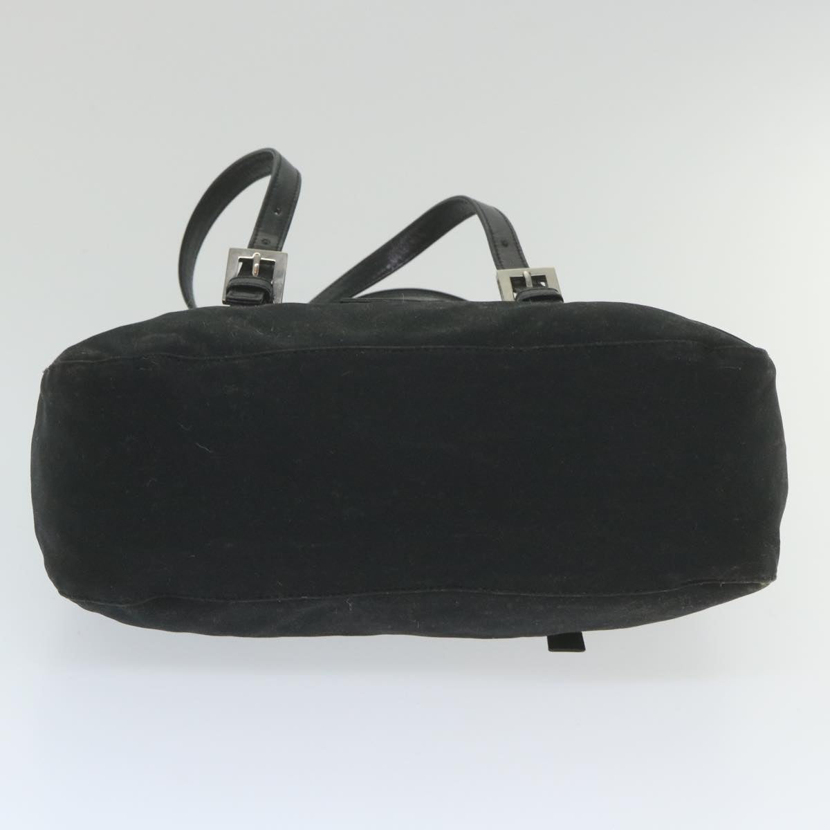 FENDI Mamma Baguette Shoulder Bag Nylon Black ep2451