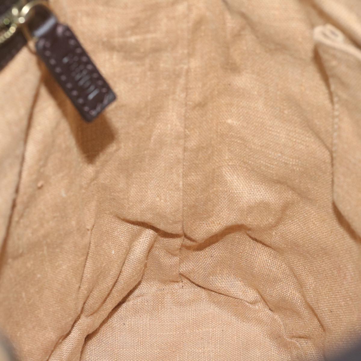 FENDI Zucca Canvas Hand Bag Black Brown ep2499