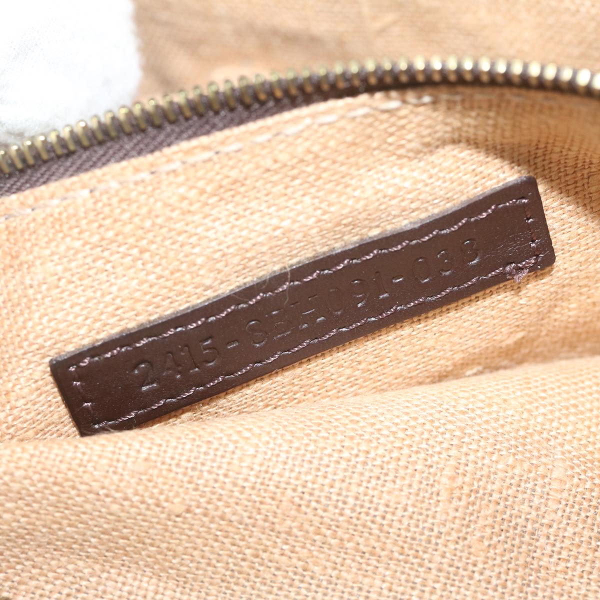 FENDI Zucca Canvas Hand Bag Black Brown ep2499