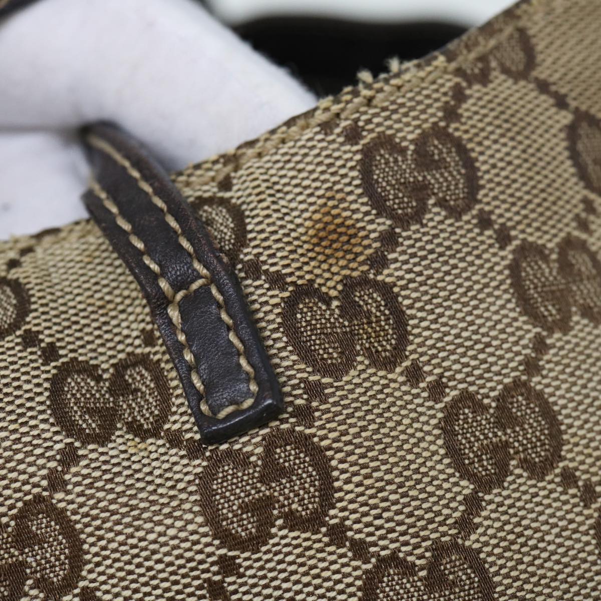 GUCCI GG Canvas Shoulder Bag Beige 189835 ep2509