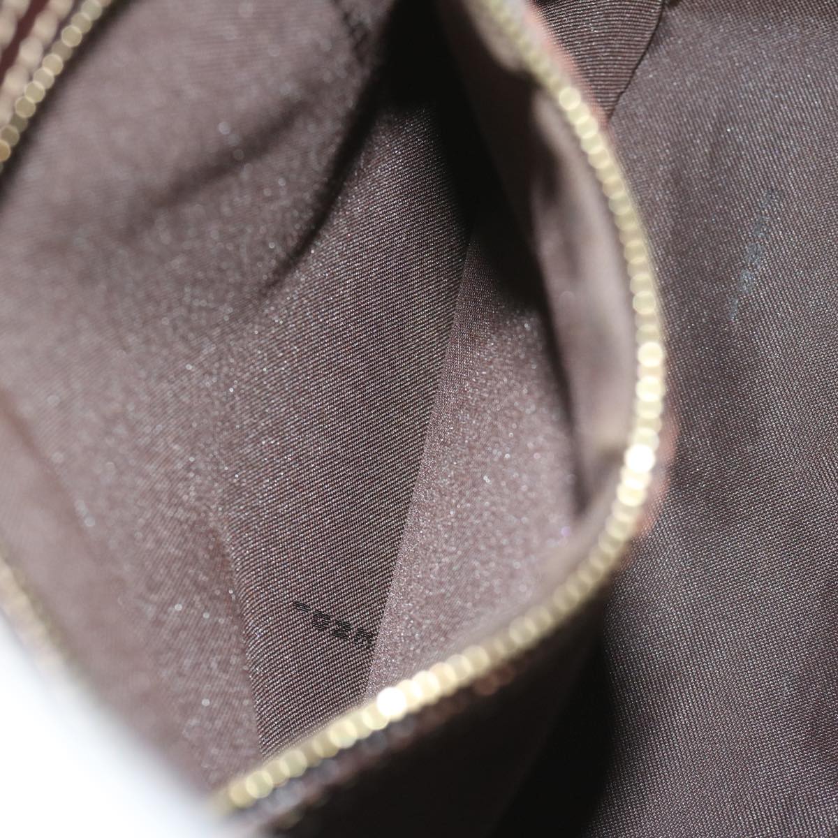 FENDI Zucchino Canvas Mamma Baguette Shoulder Bag Brown ep2513