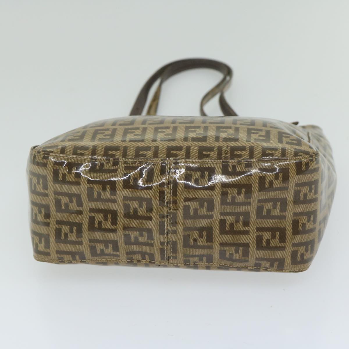 FENDI Zucchino Canvas Mamma Baguette Shoulder Bag Brown ep2513