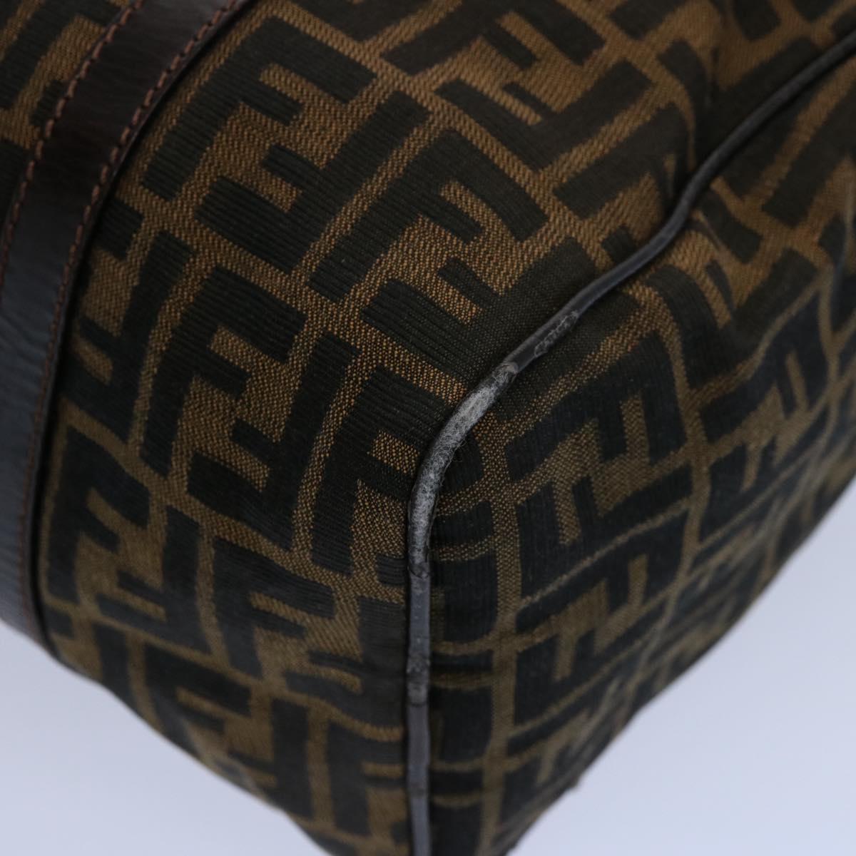 FENDI Zucca Canvas Hand Bag Black Brown 2119 16327 089 ep2529