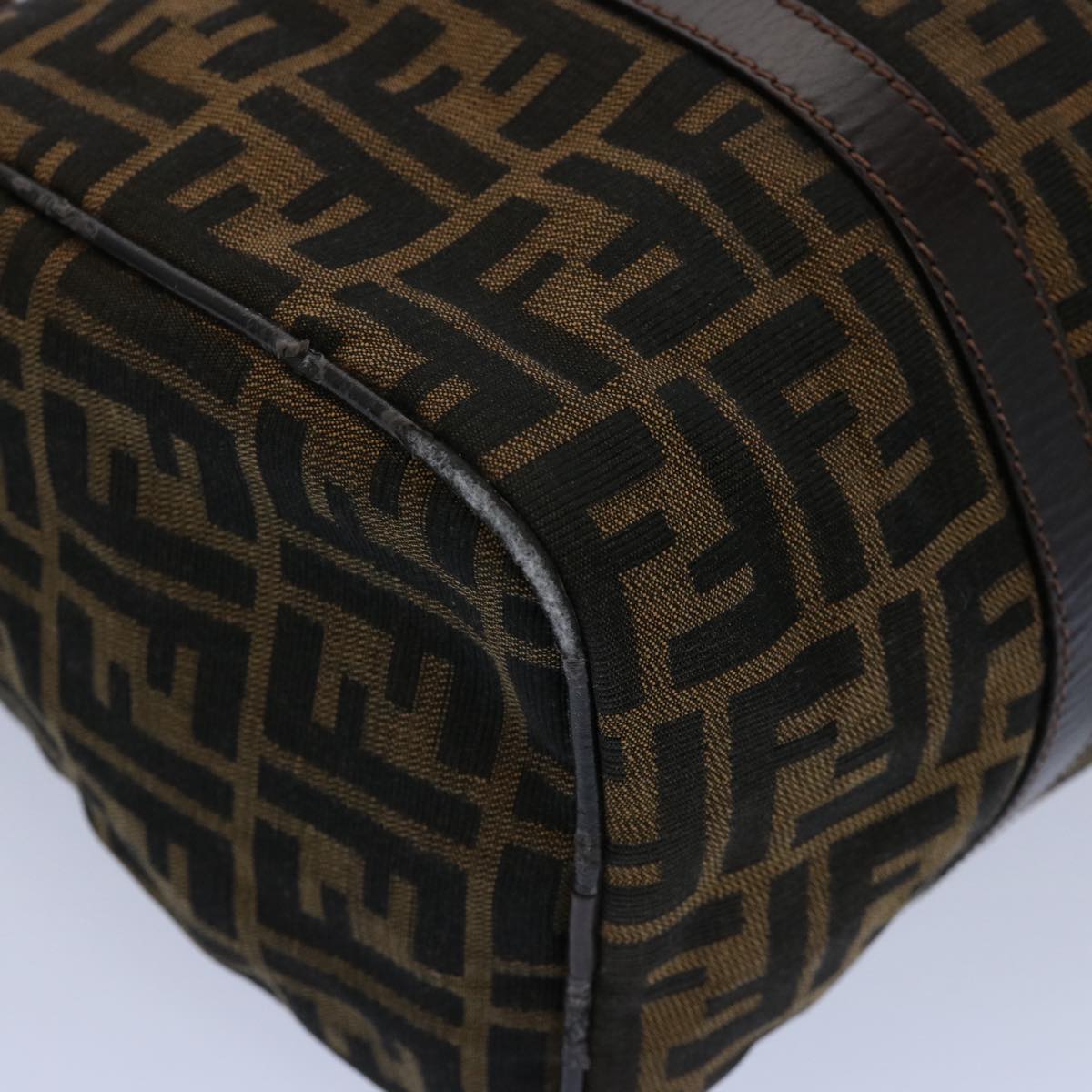 FENDI Zucca Canvas Hand Bag Black Brown 2119 16327 089 ep2529