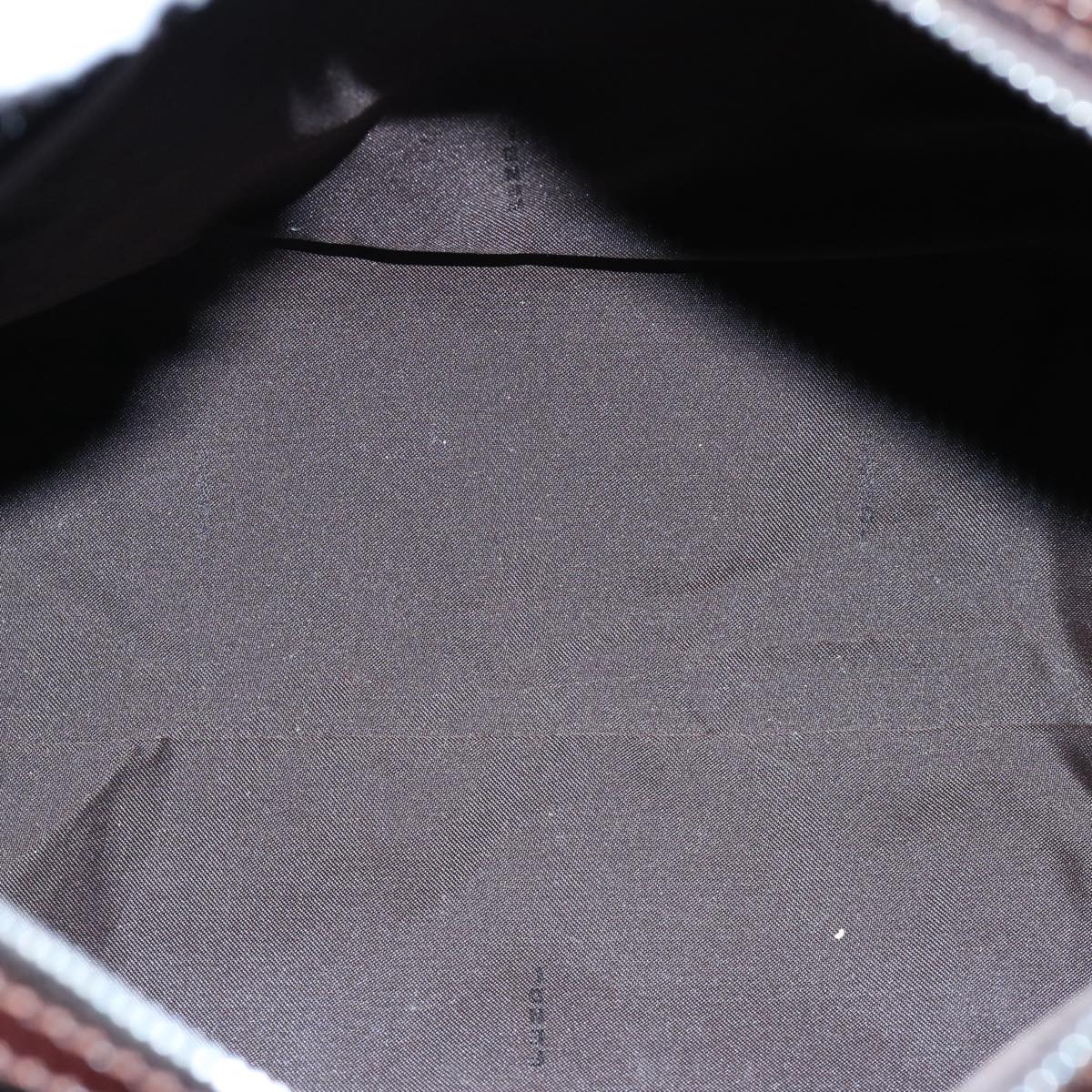 FENDI Zucca Canvas Hand Bag Black Brown 2119 16327 089 ep2529