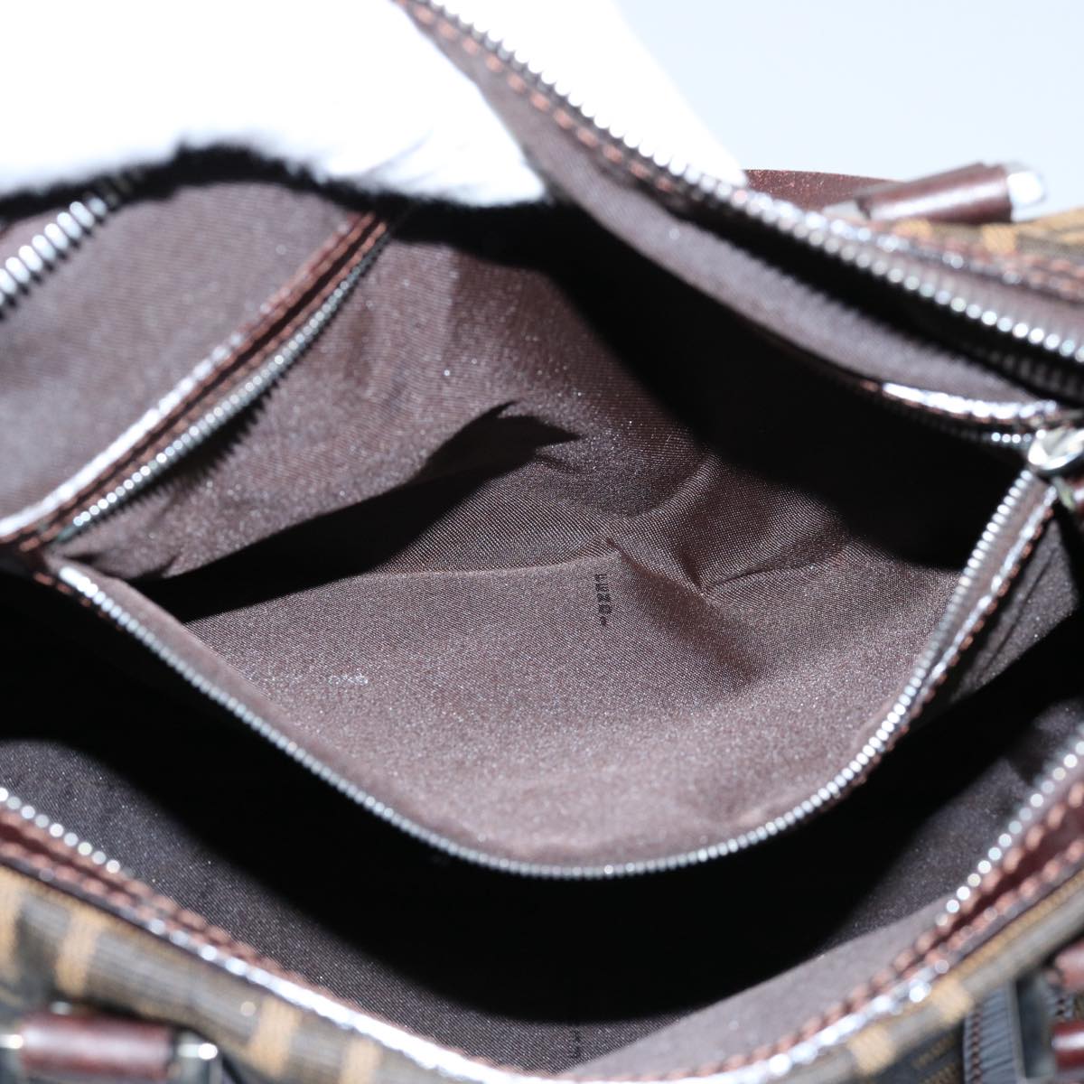FENDI Zucca Canvas Hand Bag Black Brown 2119 16327 089 ep2529