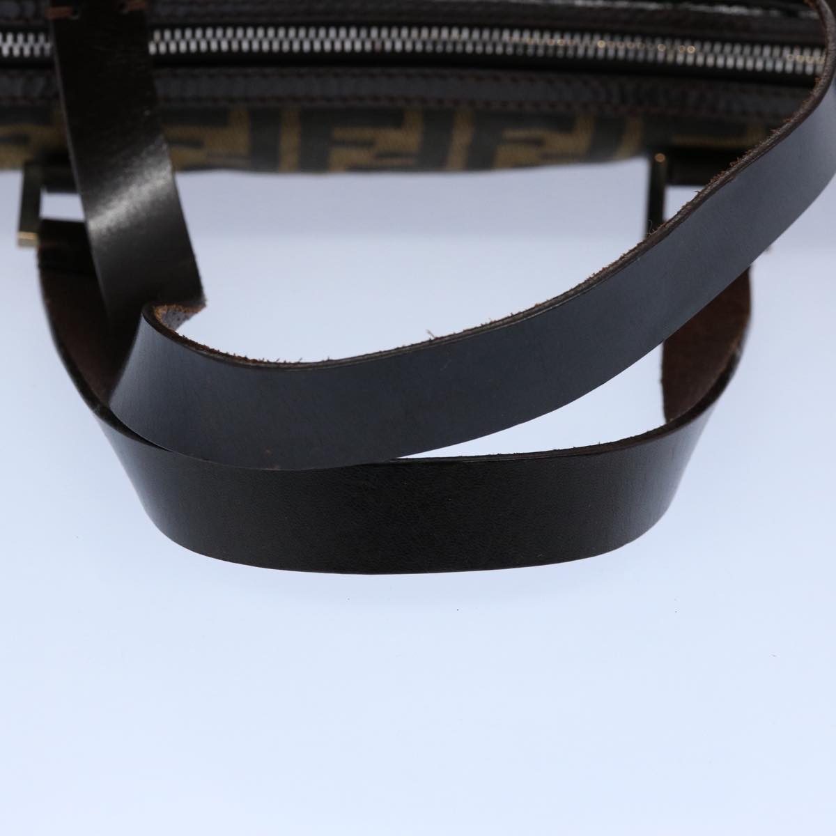 FENDI Zucca Canvas Hand Bag Black Brown 2119 16327 089 ep2529
