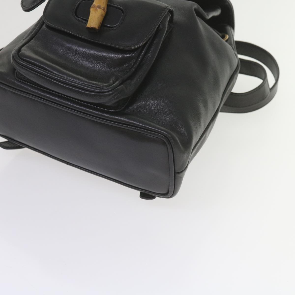 GUCCI Bamboo Backpack Leather Black 003 1956 0030 ep2532