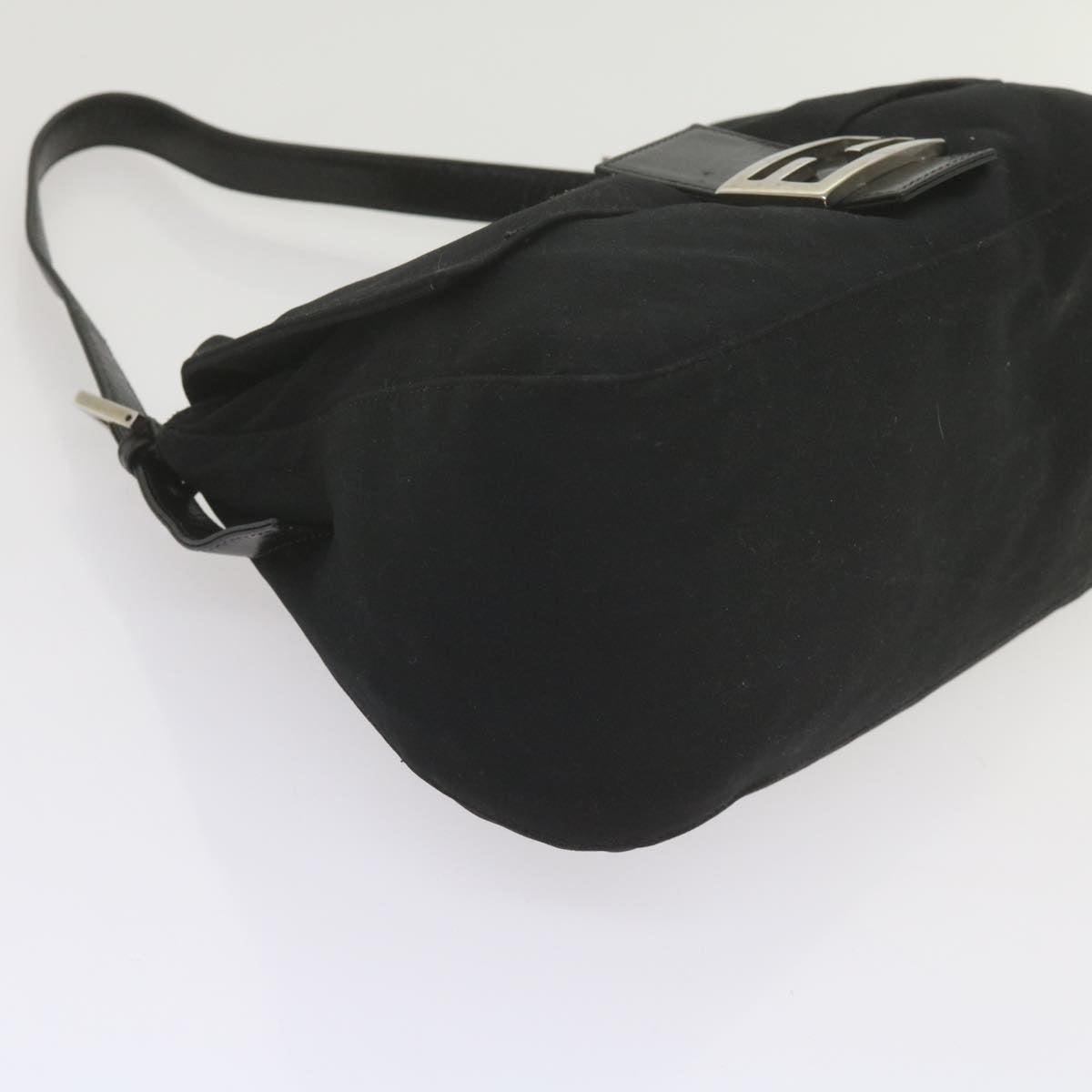 FENDI Mamma Baguette Shoulder Bag Nylon Black 2308 26325 008 ep2543
