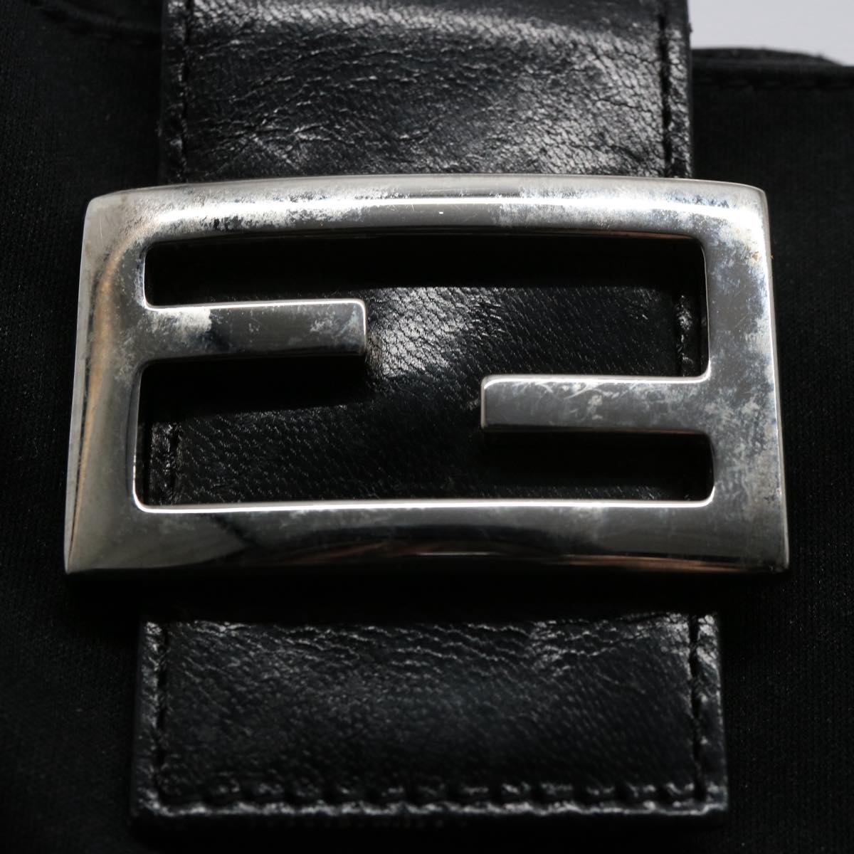 FENDI Mamma Baguette Shoulder Bag Nylon Black 2321 26569 018 ep2547