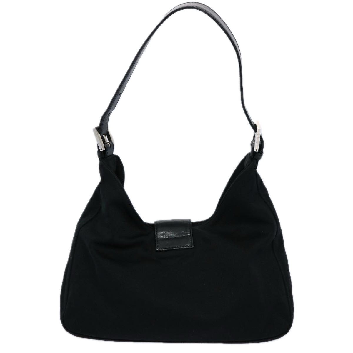 FENDI Mamma Baguette Shoulder Bag Nylon Black 2321 26569 018 ep2547