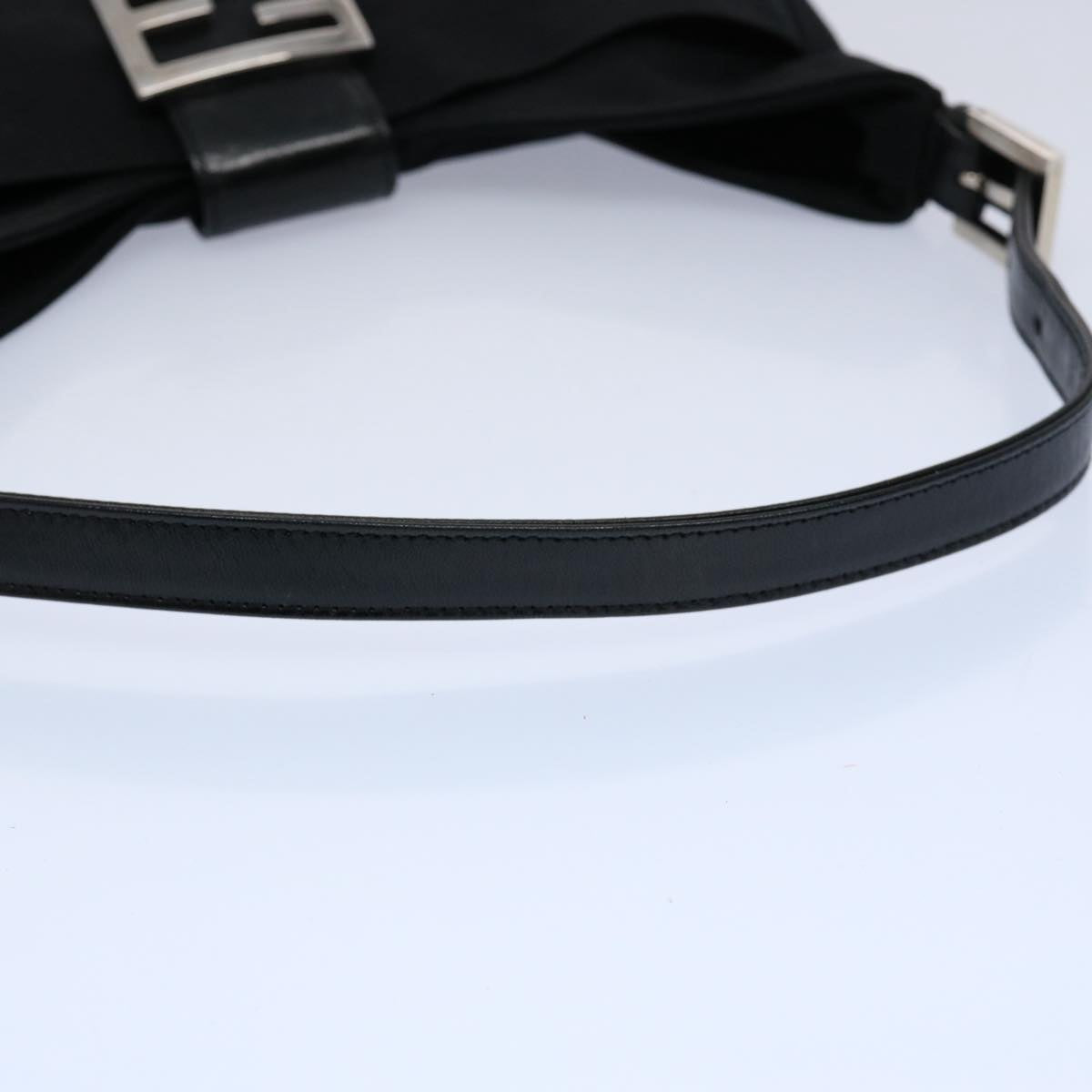 FENDI Mamma Baguette Shoulder Bag Nylon Black 2321 26569 018 ep2547