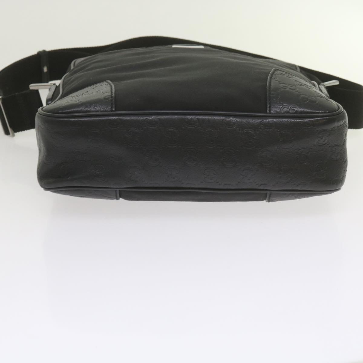 GUCCI Shoulder Bag Nylon Leather Black 162783 ep2588