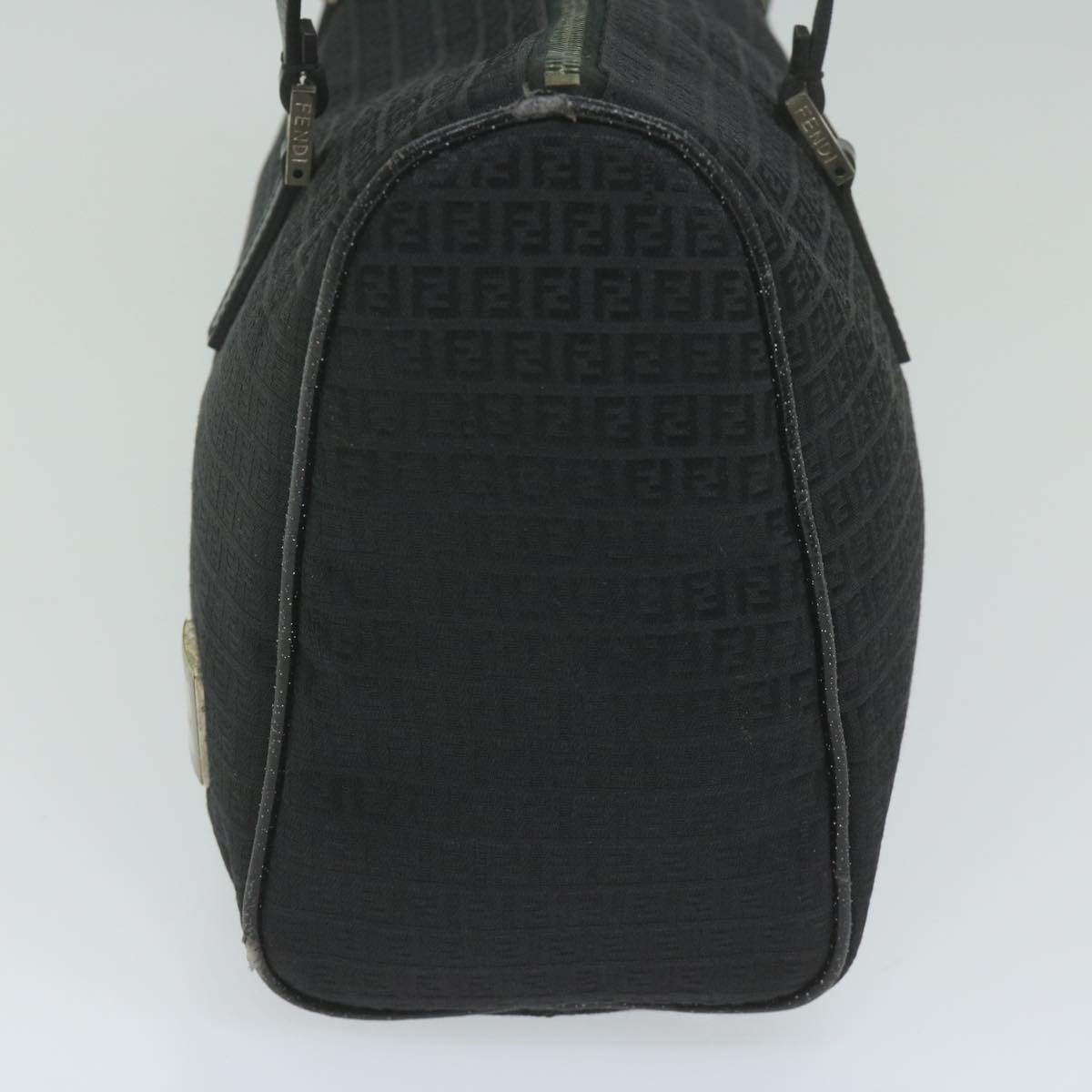 FENDI Zucchino Canvas Hand Bag Black ep2594
