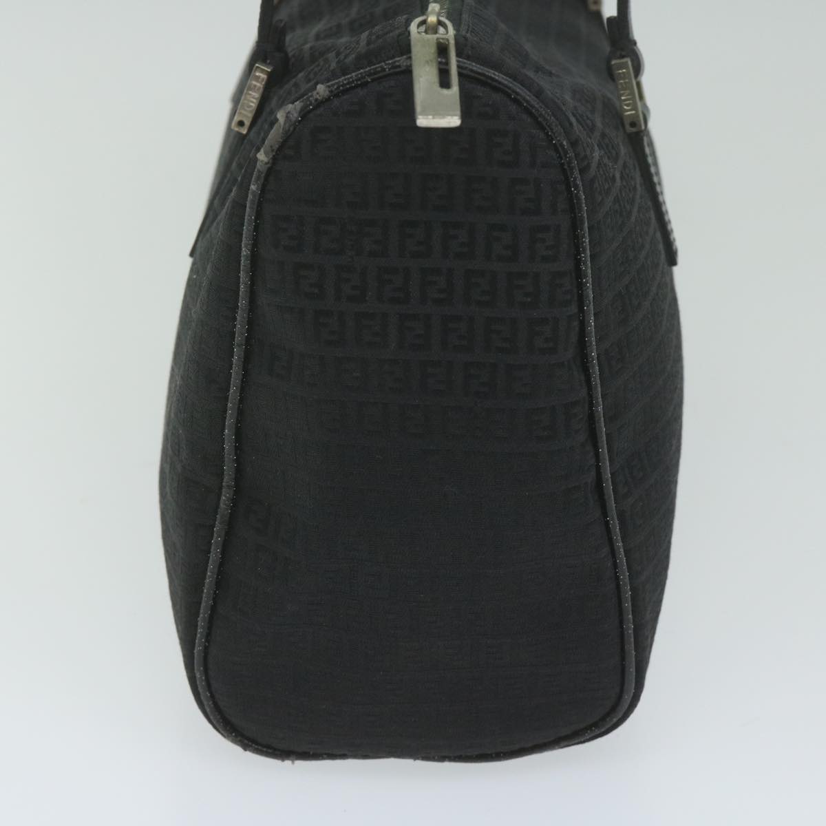 FENDI Zucchino Canvas Hand Bag Black ep2594