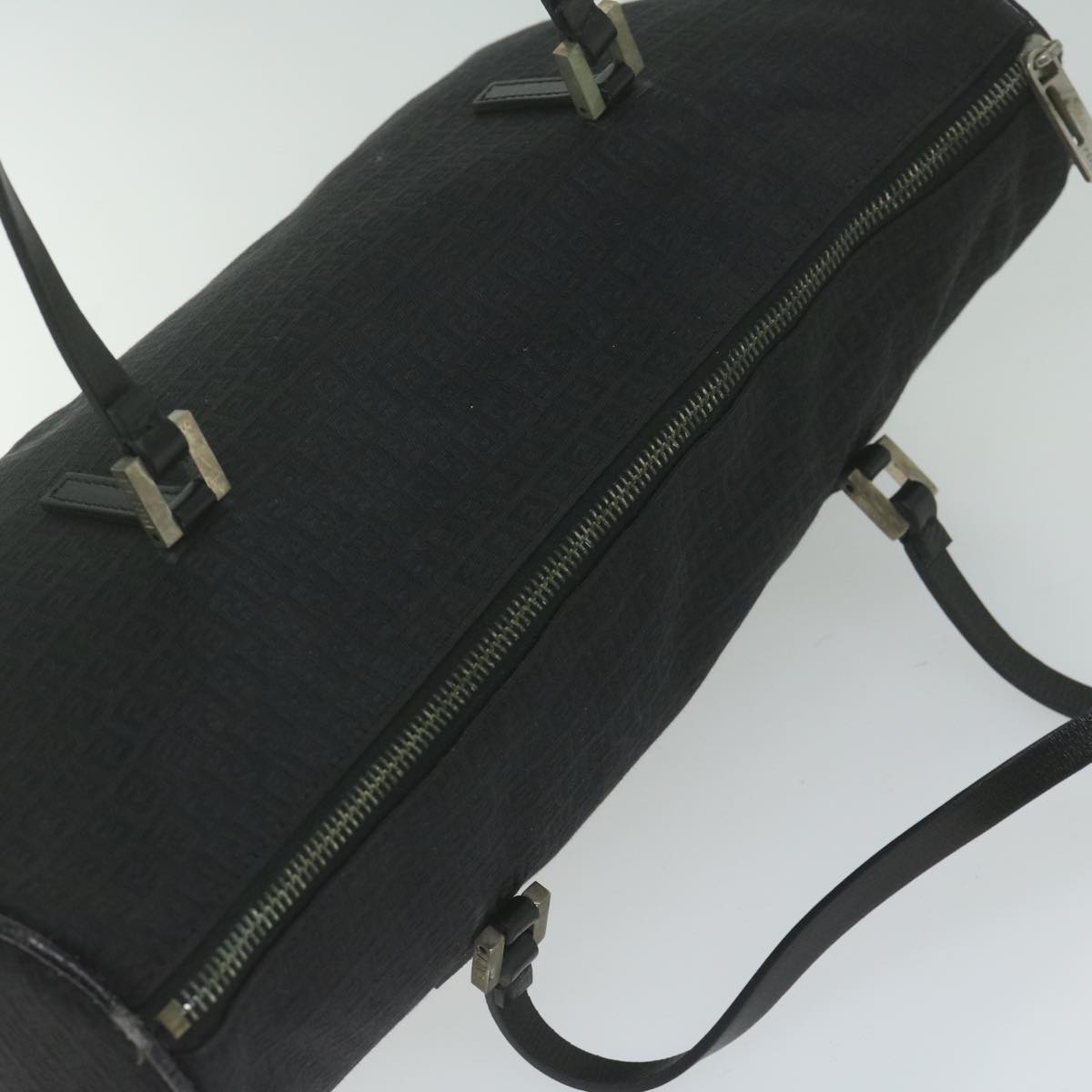 FENDI Zucchino Canvas Hand Bag Black ep2594