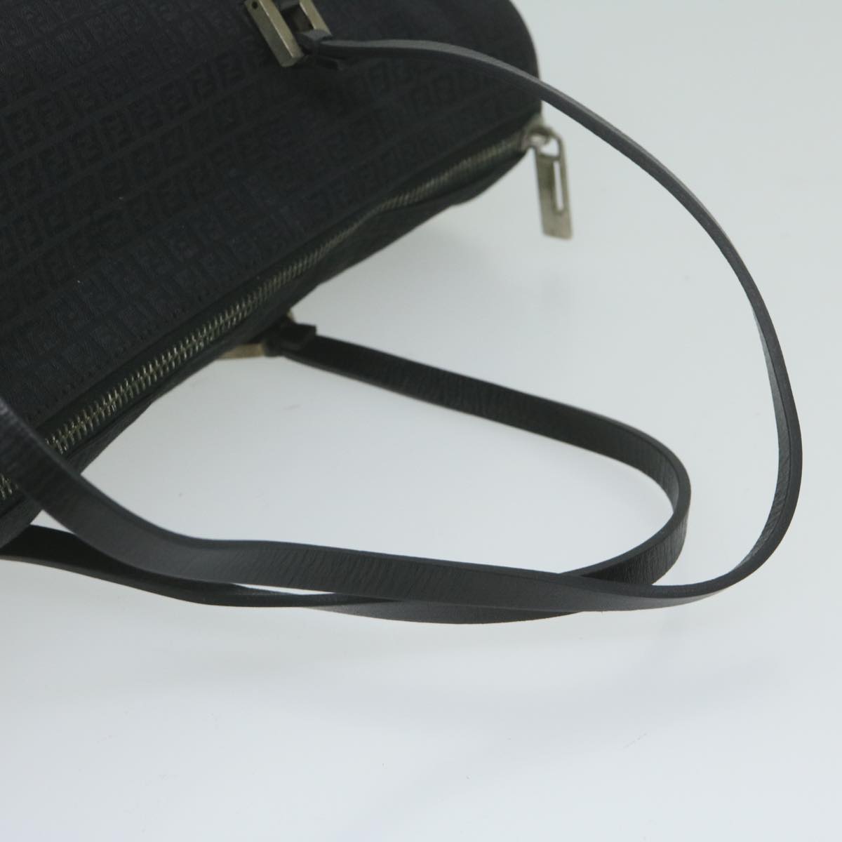 FENDI Zucchino Canvas Hand Bag Black ep2594