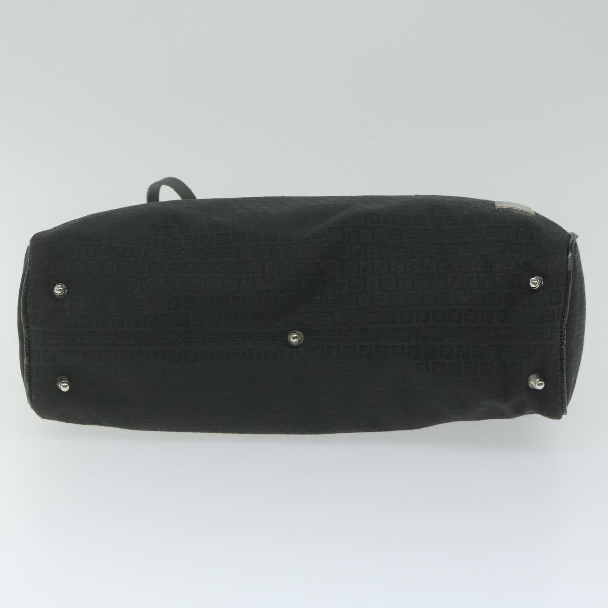 FENDI Zucchino Canvas Hand Bag Black ep2594