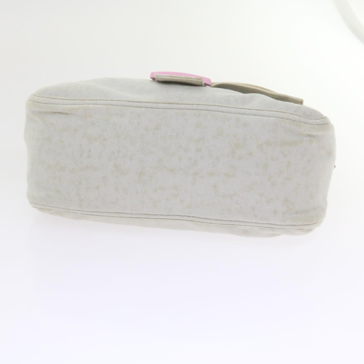 FENDI Mamma Baguette Shoulder Bag cotton White 26325 ep2601