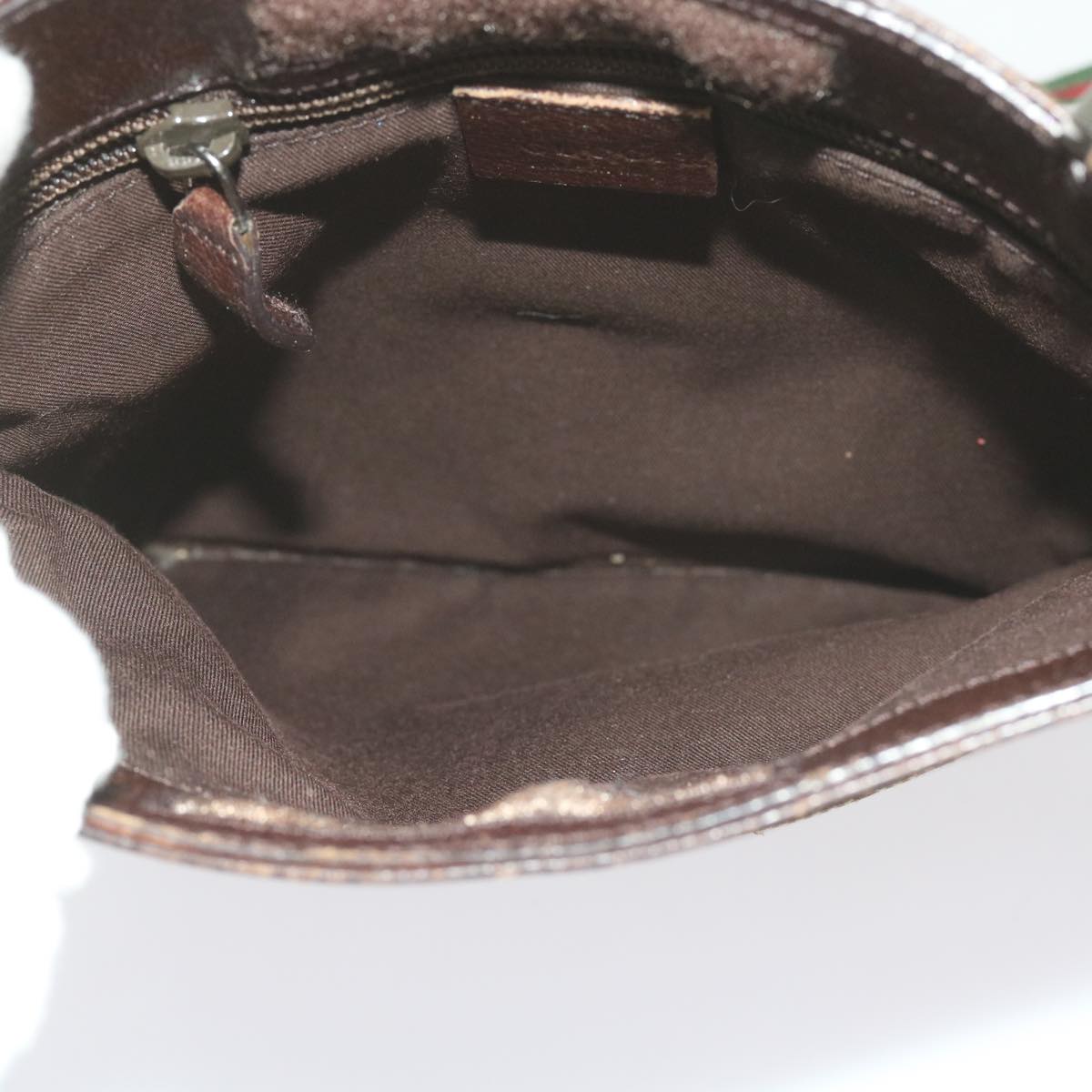 GUCCI GG Canvas Web Sherry Line Shoulder Bag Beige Red Green 27639 ep2613