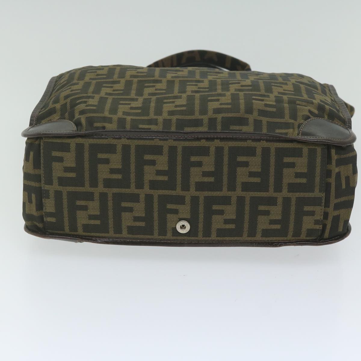 FENDI Zucca Canvas Hand Bag Black Brown ep2618