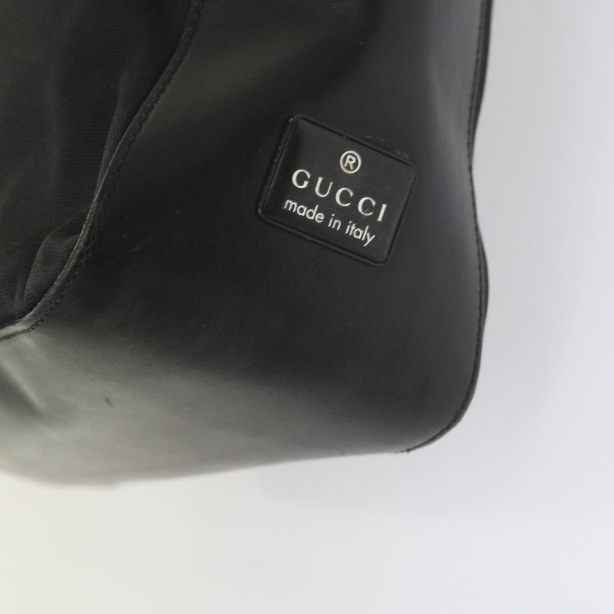 GUCCI Shoulder Bag Nylon Leather Black 001 3766 ep2690