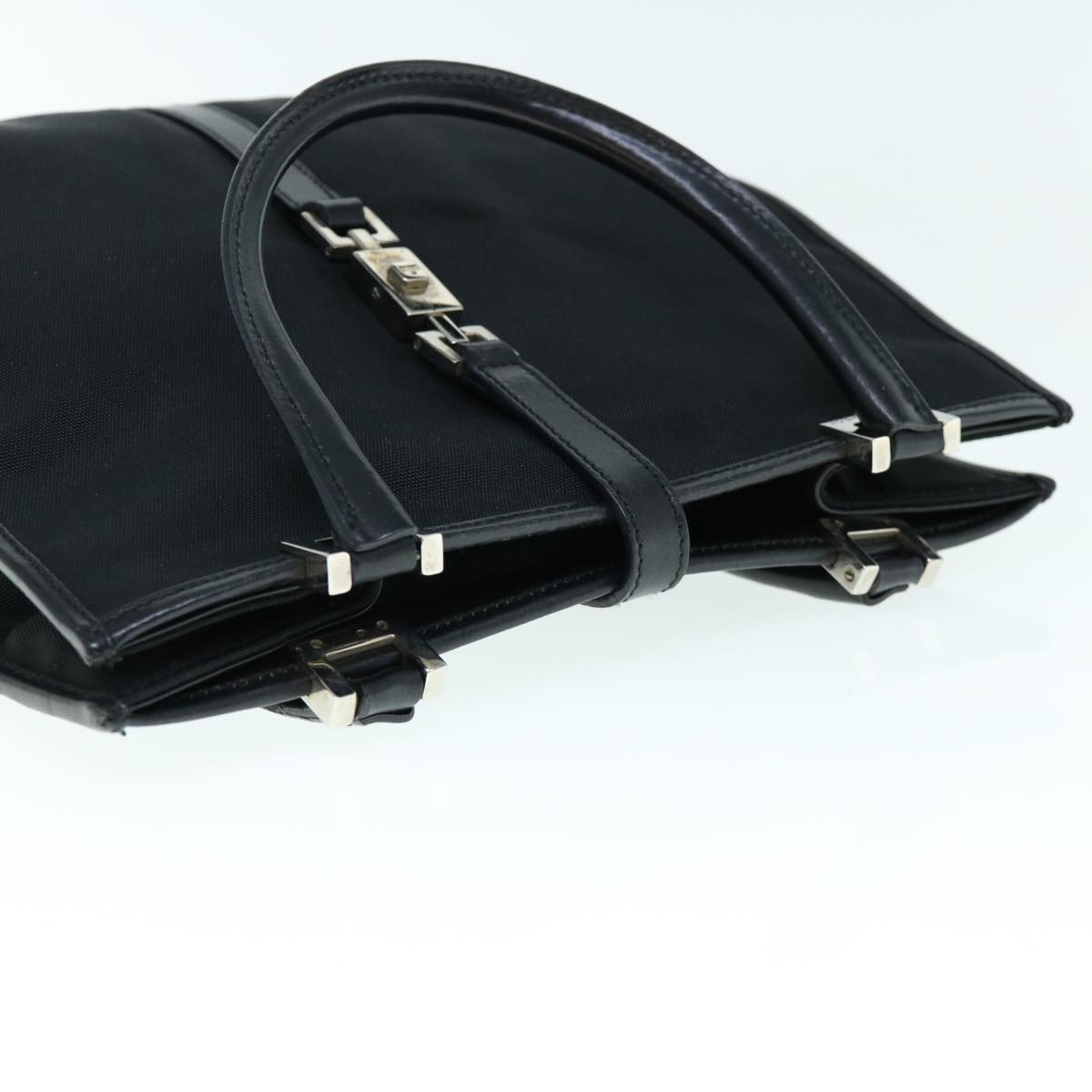 GUCCI Jackie Hand Bag Canvas Black 002 1065 ep2698