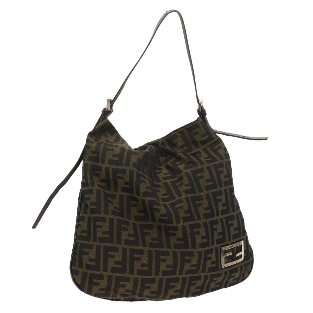 FENDI Zucca Canvas Tote Bag Black Brown 2370 26733 008 ep2728