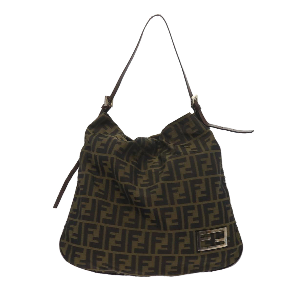FENDI Zucca Canvas Tote Bag Black Brown 2370 26733 008 ep2728
