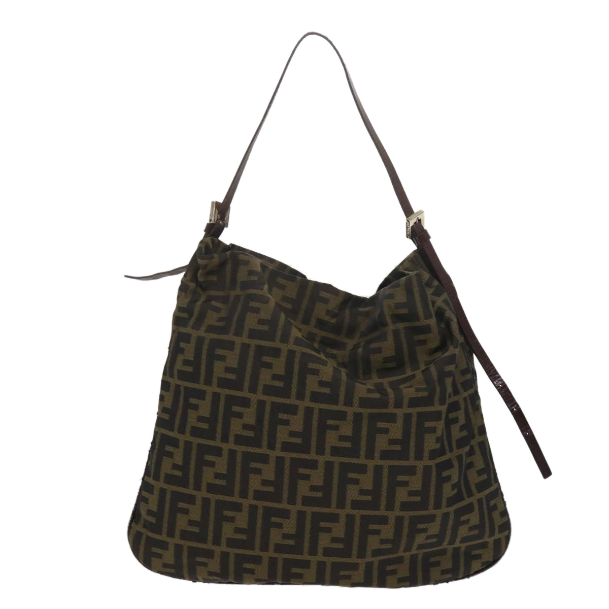FENDI Zucca Canvas Tote Bag Black Brown 2370 26733 008 ep2728