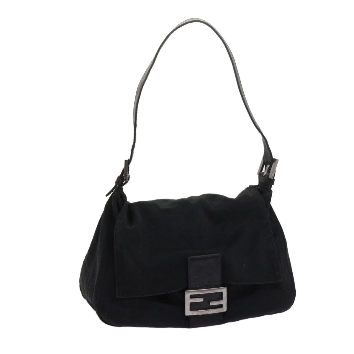 FENDI Mamma Baguette Shoulder Bag Nylon Black 2305 26325 079 ep2730