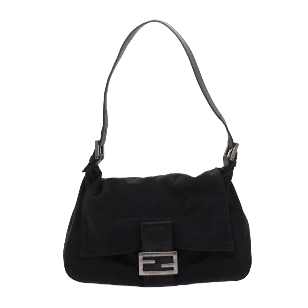 FENDI Mamma Baguette Shoulder Bag Nylon Black 2305 26325 079 ep2730