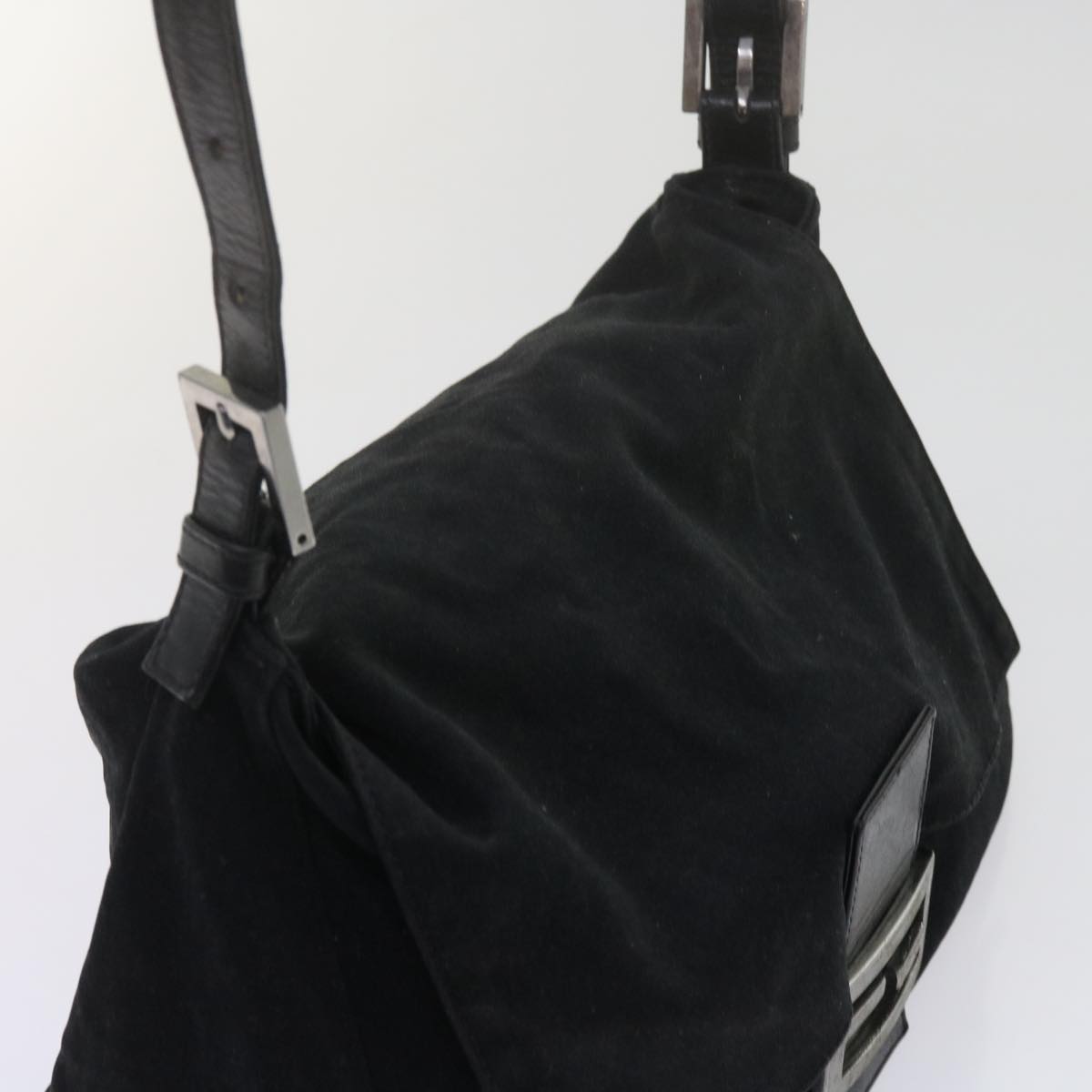 FENDI Mamma Baguette Shoulder Bag Nylon Black 2305 26325 079 ep2730