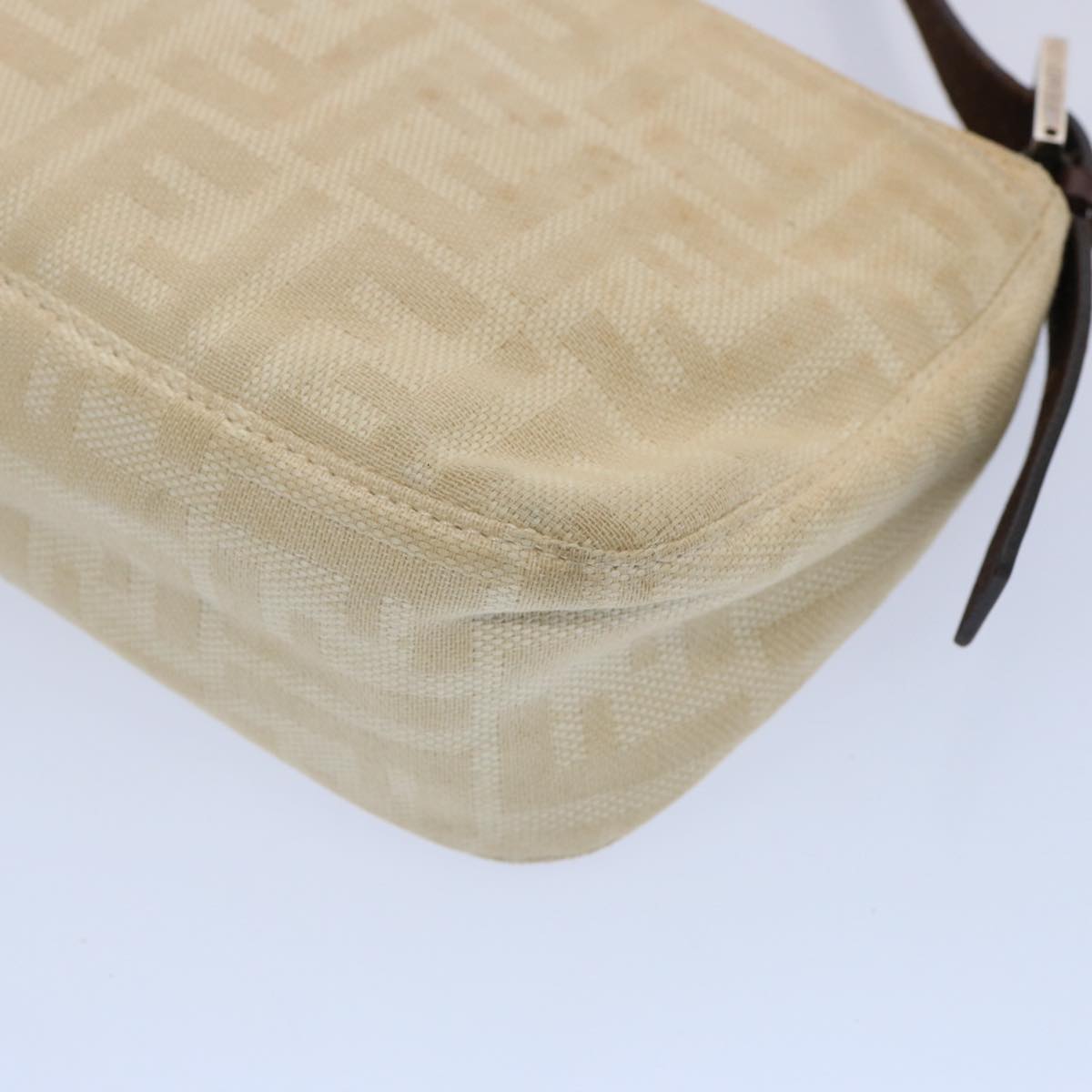 FENDI Zucca Canvas Mamma Baguette Shoulder Bag Beige ep2732