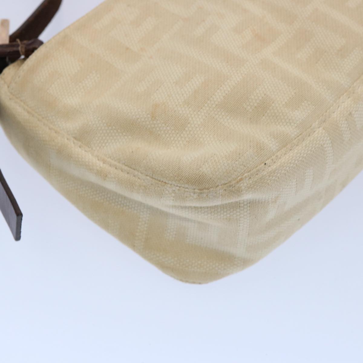 FENDI Zucca Canvas Mamma Baguette Shoulder Bag Beige ep2732