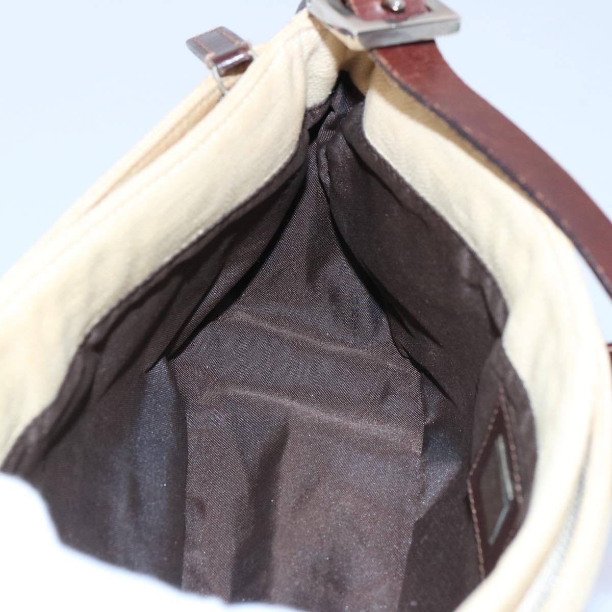 FENDI Zucca Canvas Mamma Baguette Shoulder Bag Beige ep2732