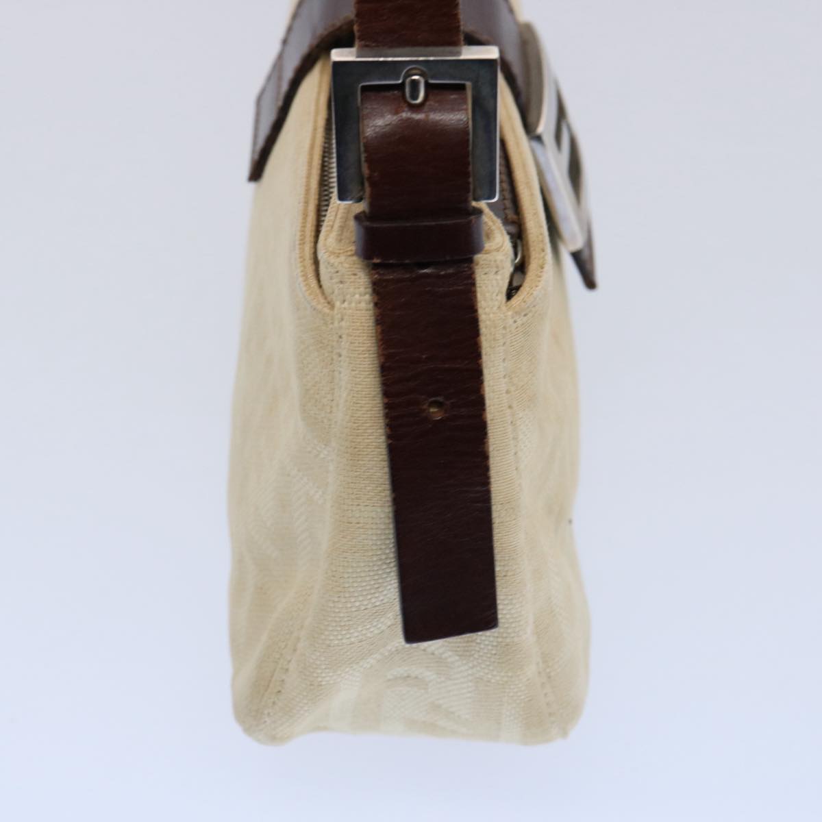 FENDI Zucca Canvas Mamma Baguette Shoulder Bag Beige ep2732