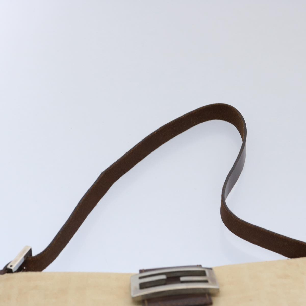 FENDI Zucca Canvas Mamma Baguette Shoulder Bag Beige ep2732