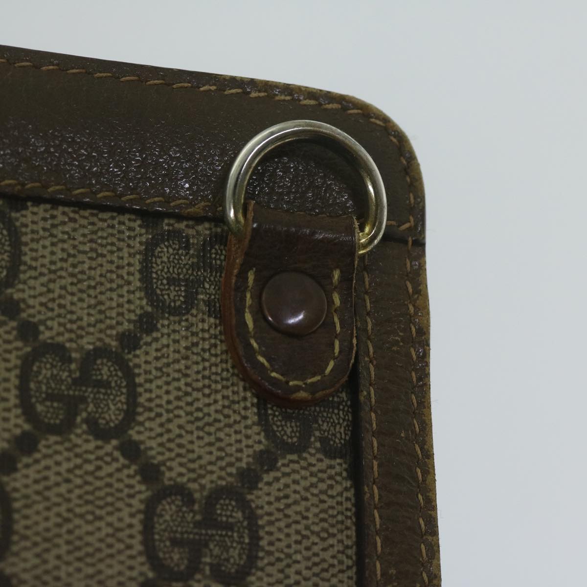 GUCCI GG Supreme Web Sherry Line Clutch Bag Red Beige 89 01 032 ep2737