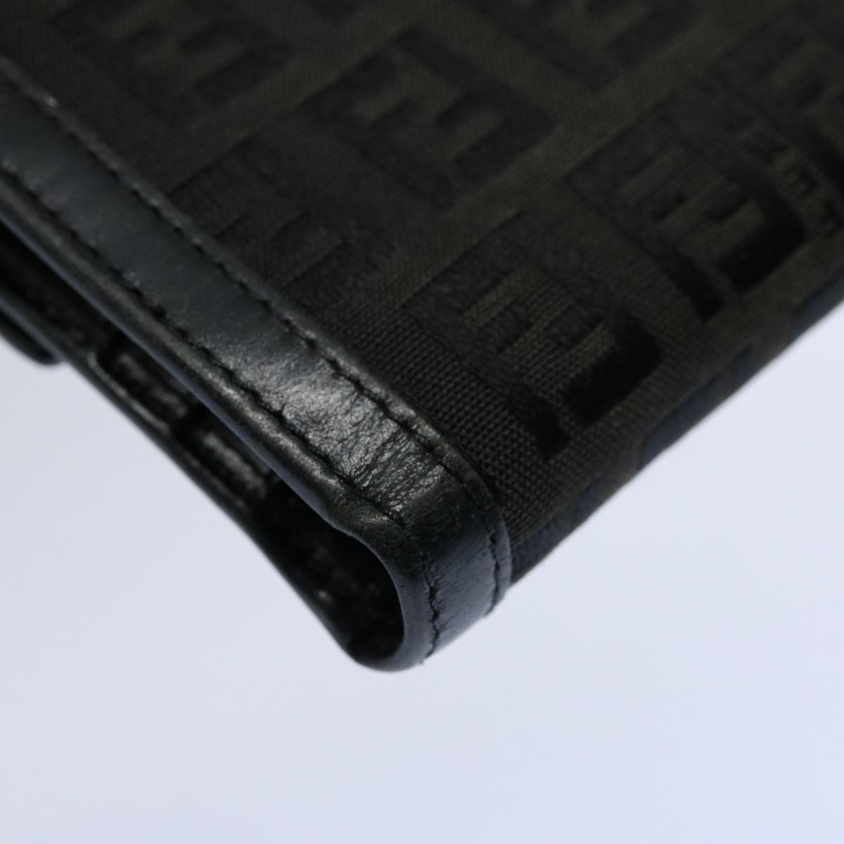 FENDI Zucchino Canvas Wallet Black ep2773