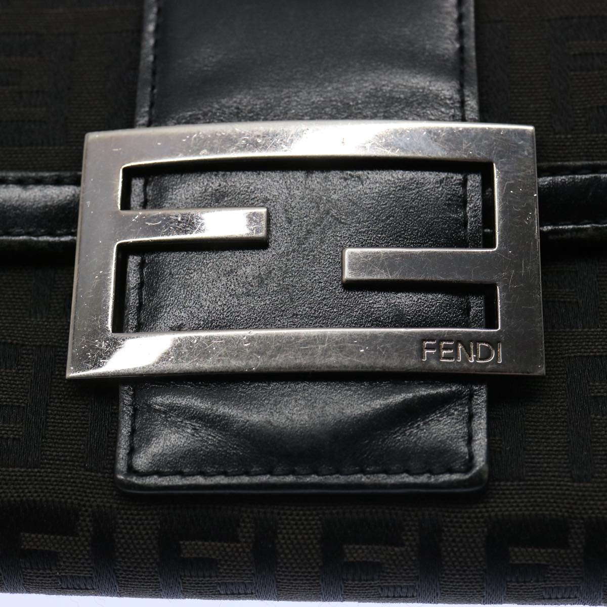 FENDI Zucchino Canvas Wallet Black ep2773