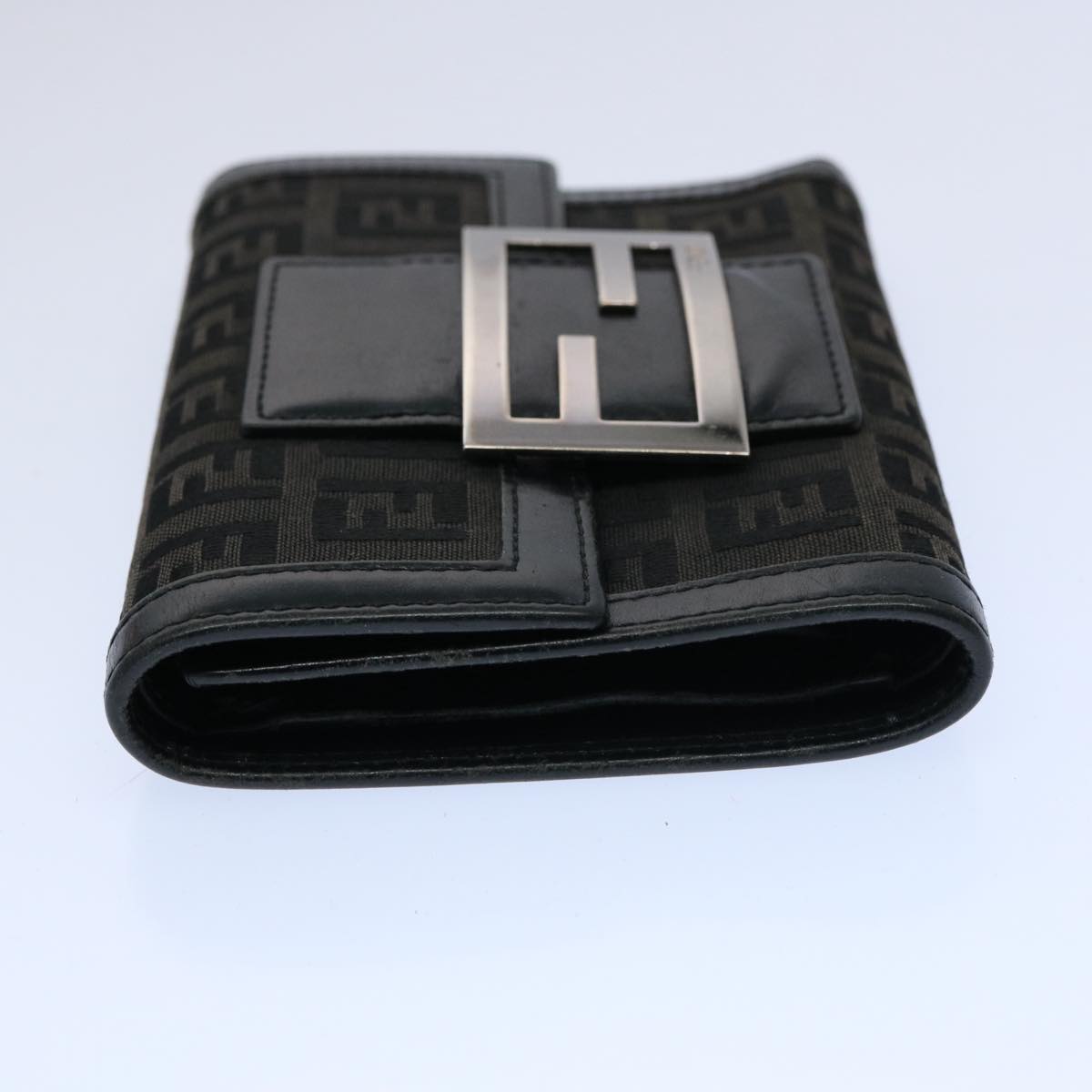 FENDI Zucchino Canvas Wallet Black ep2773
