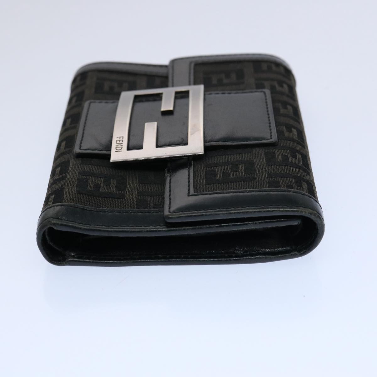 FENDI Zucchino Canvas Wallet Black ep2773