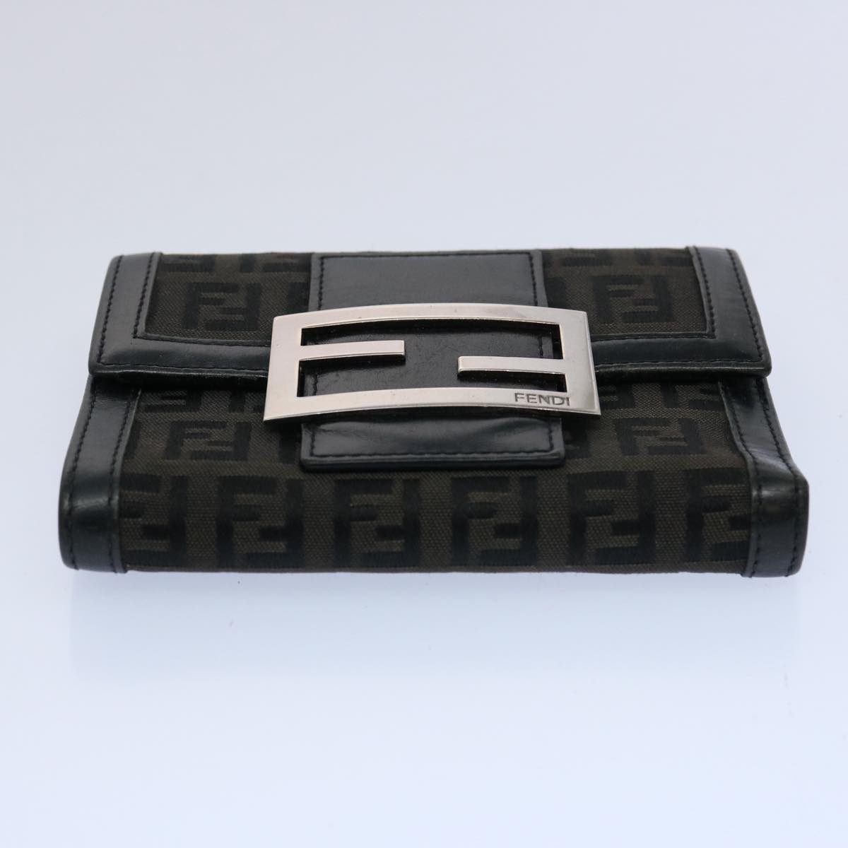 FENDI Zucchino Canvas Wallet Black ep2773