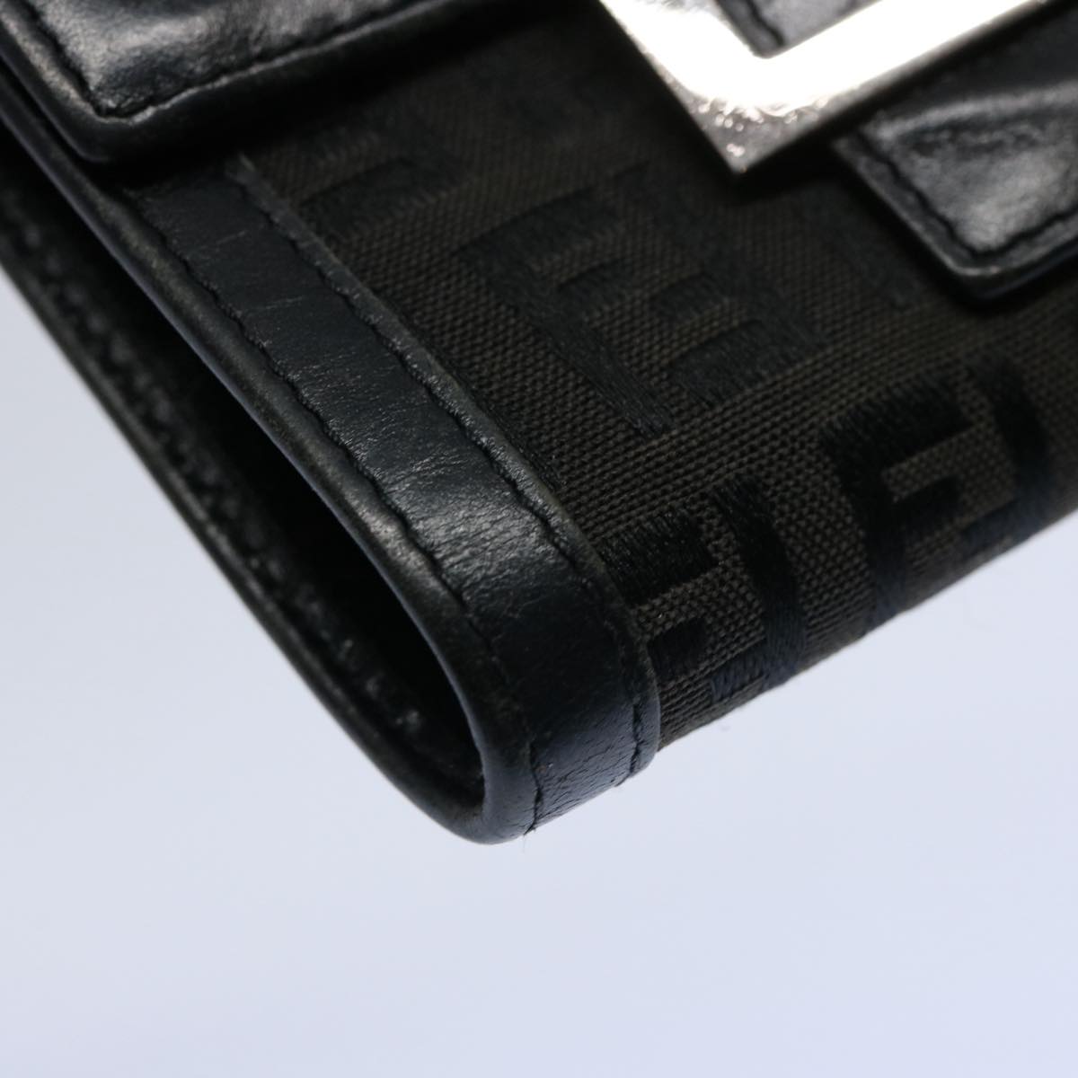 FENDI Zucchino Canvas Wallet Black ep2773