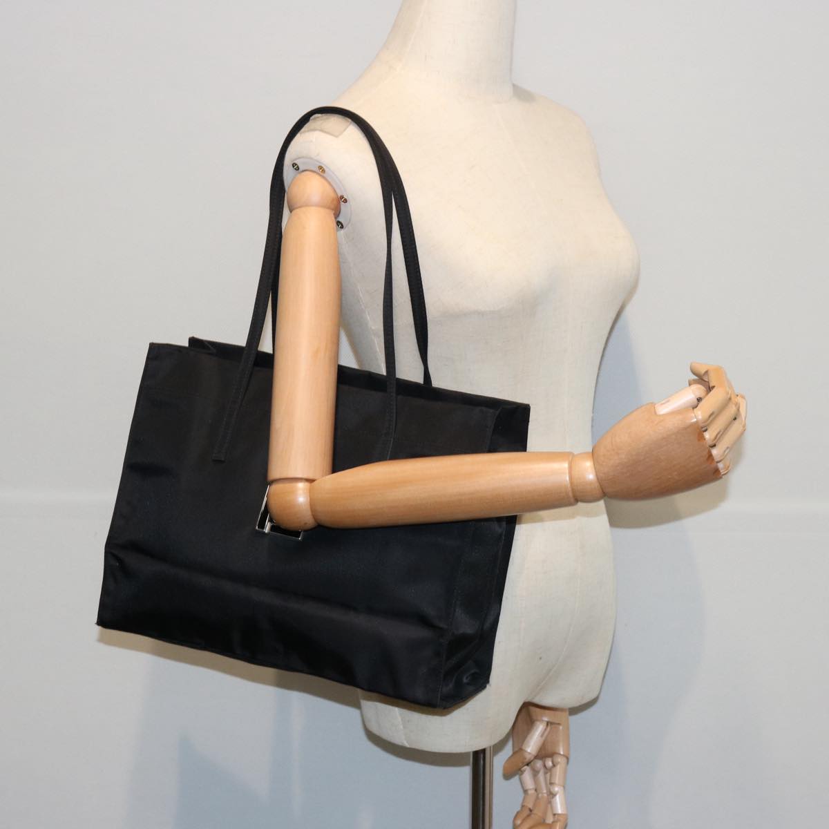 FENDI Tote Bag Nylon Black ep2783